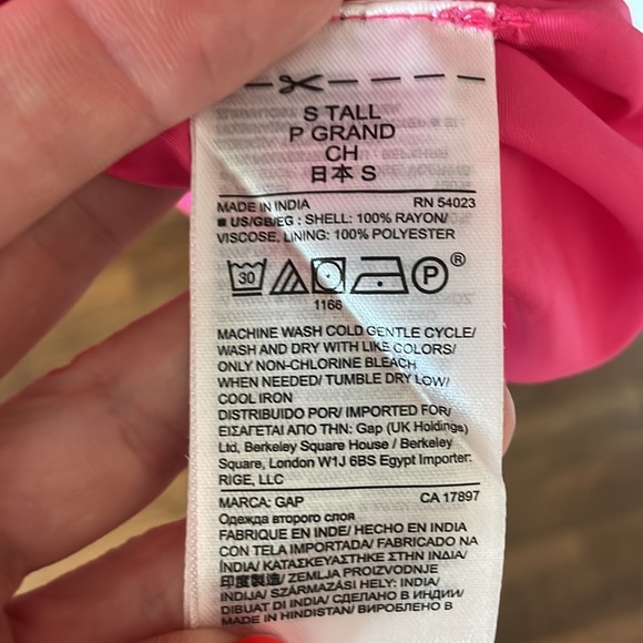 NWT GAP Small Tall Pin-tucked Swing Dress w/ Pockets - Picture 6 of 6